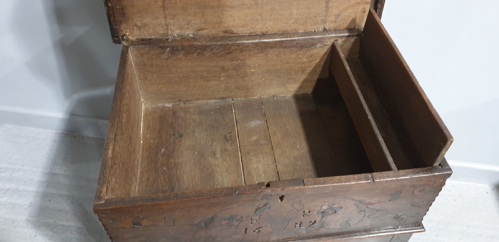 Wonderful Inlaid Oak Bible Box View VII
