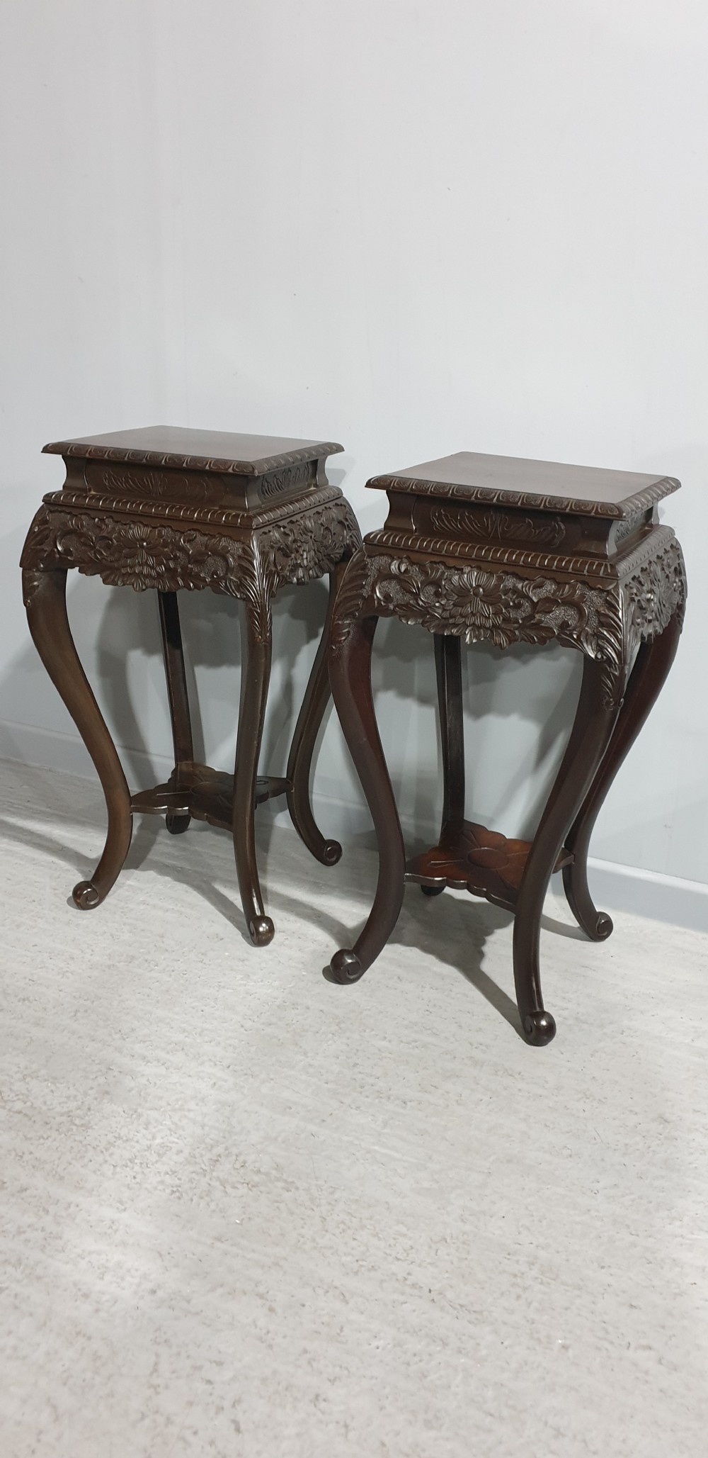 Top Quality Pair Jardinere Stands View III
