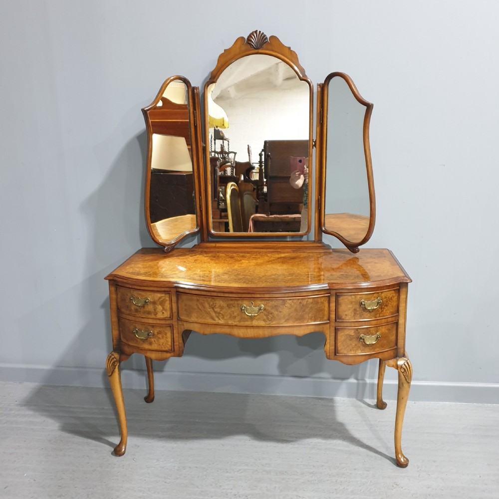Super Burr Walnut Dressing Table