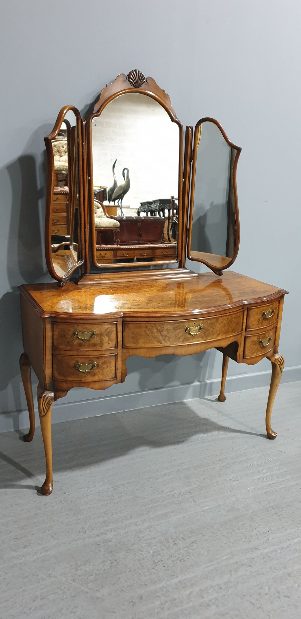 Super Burr Walnut Dressing Table View III