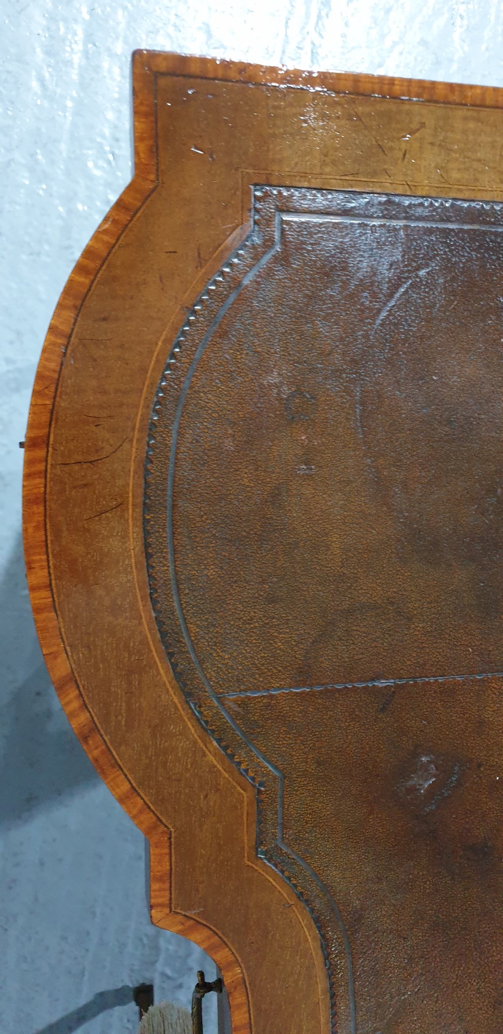 Super Inlaid Mahogany Kneehole desk View XIII