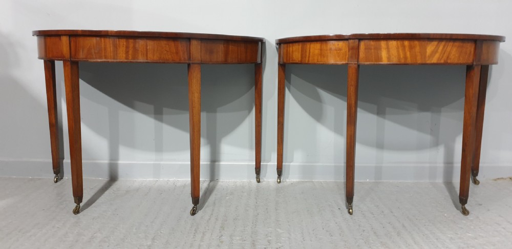 Superb Pair Regency Mahogany Console Tables View III