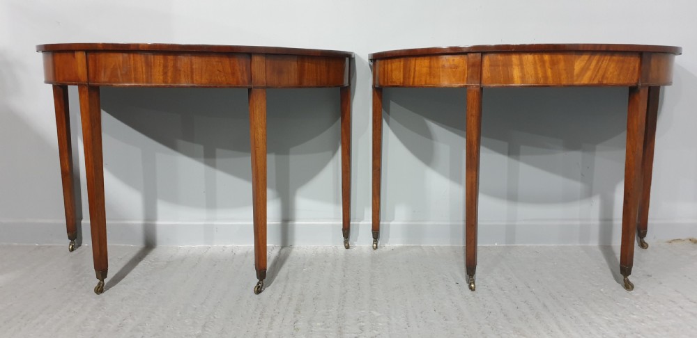 Superb Pair Regency Mahogany Console Tables View IV