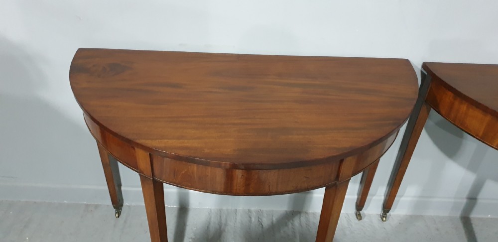 Superb Pair Regency Mahogany Console Tables View VIII