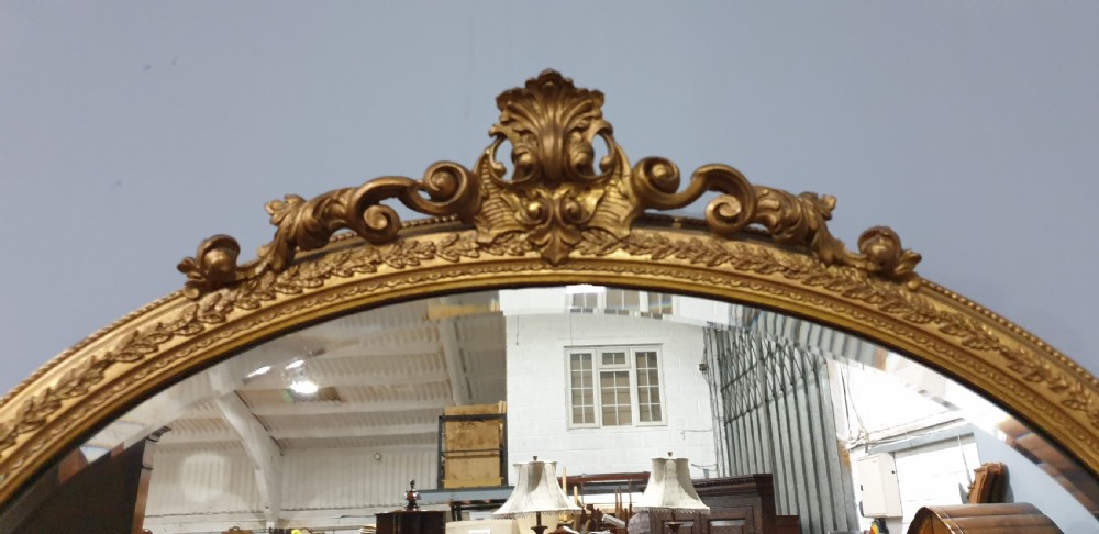 Victorian Oval Gilt Mirror View V