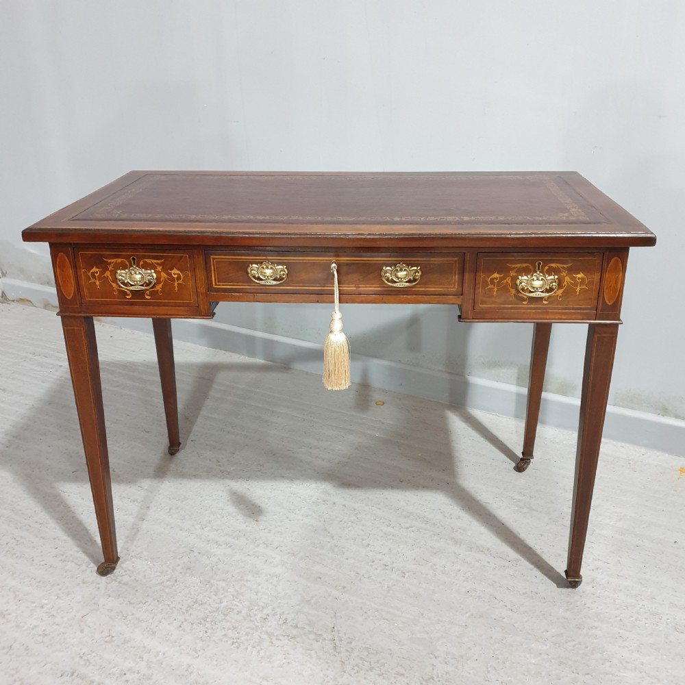 Pretty Mahogany Inlaid Writing Desk