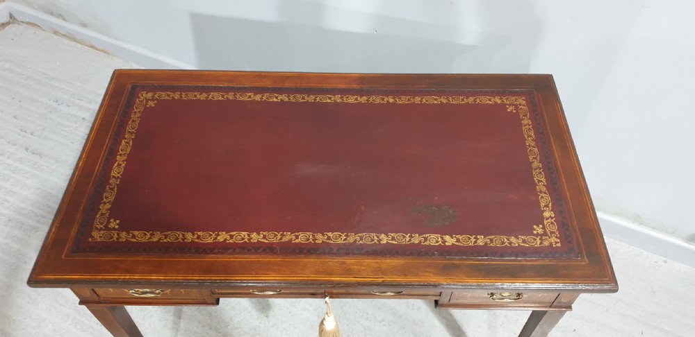 Pretty Mahogany Inlaid Writing Desk View II