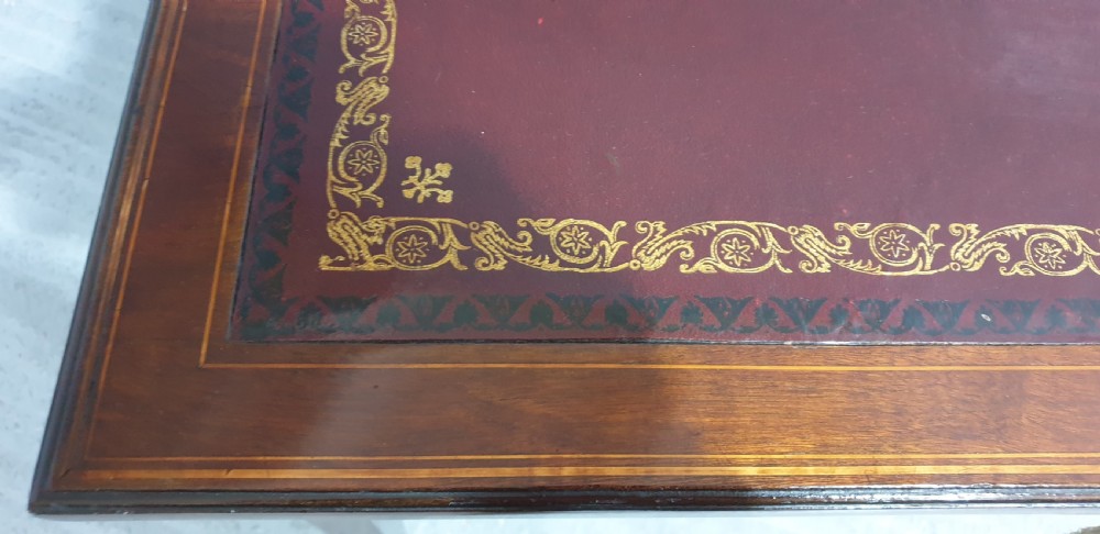 Pretty Mahogany Inlaid Writing Desk View III