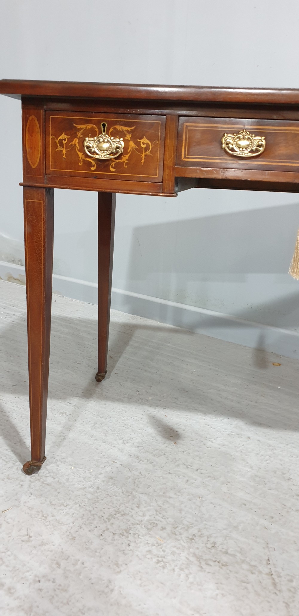 Pretty Mahogany Inlaid Writing Desk View V