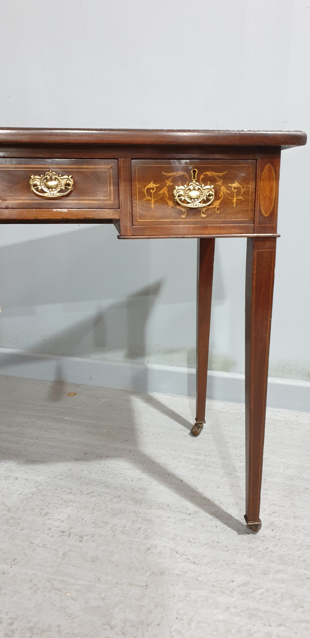 Pretty Mahogany Inlaid Writing Desk View VI