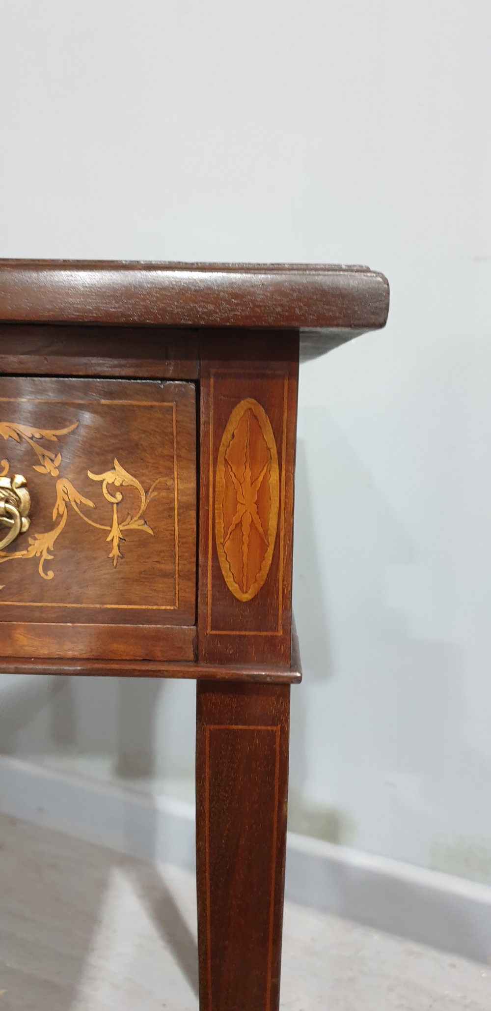 Pretty Mahogany Inlaid Writing Desk View VII