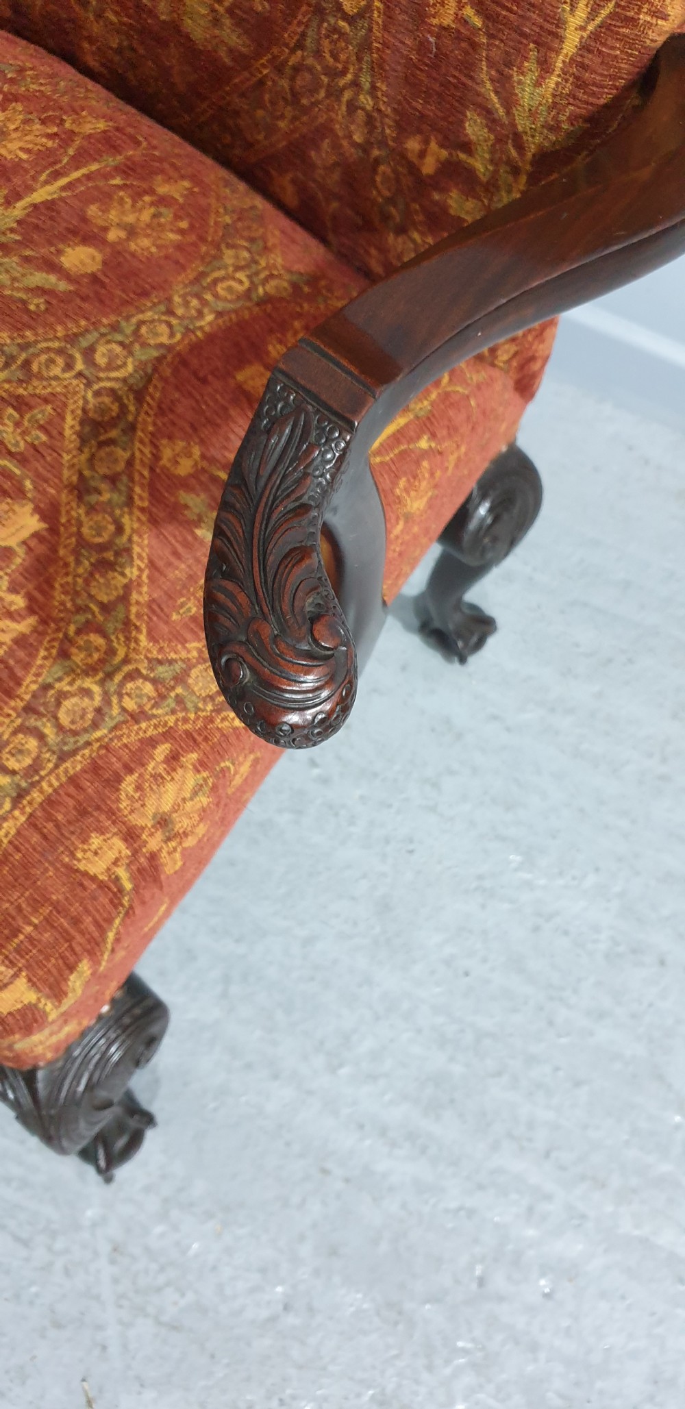 Wonderful Pair Mahogany Library Chairs View VIII