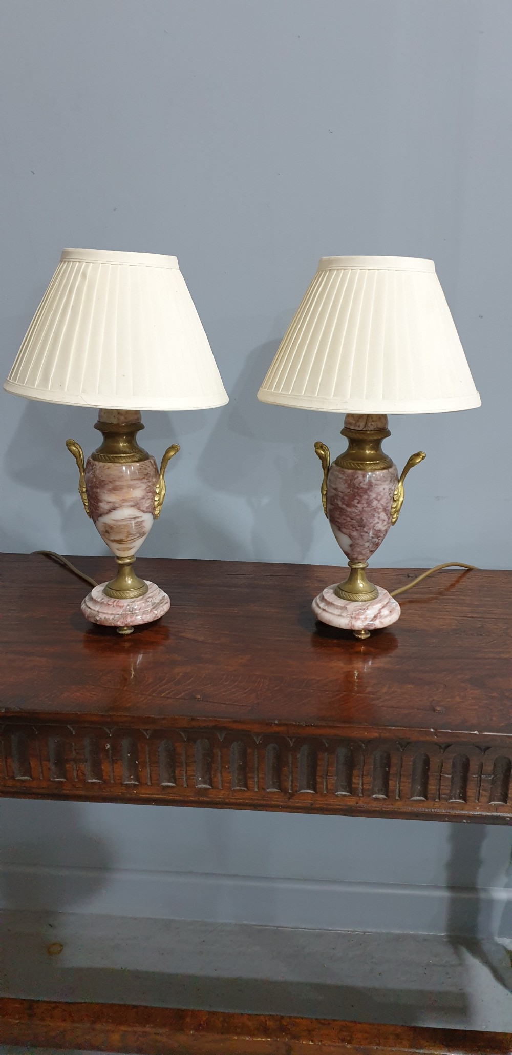 Super Pair Marble Table Lamps