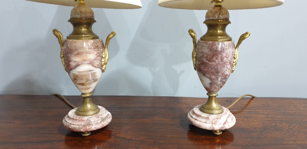 Super Pair Marble Table Lamps View III