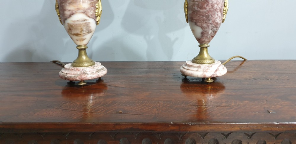 Super Pair Marble Table Lamps View IV