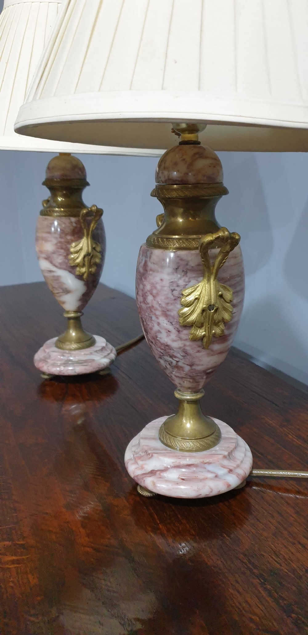 Super Pair Marble Table Lamps View V