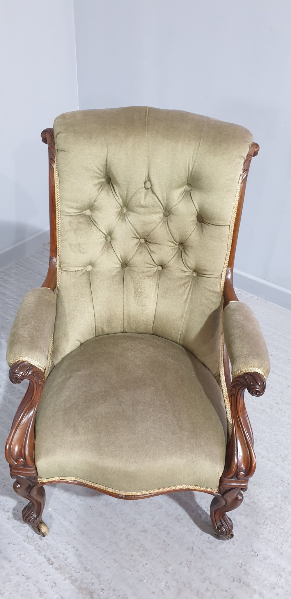 Very Nice Regency Library Armchair View IX