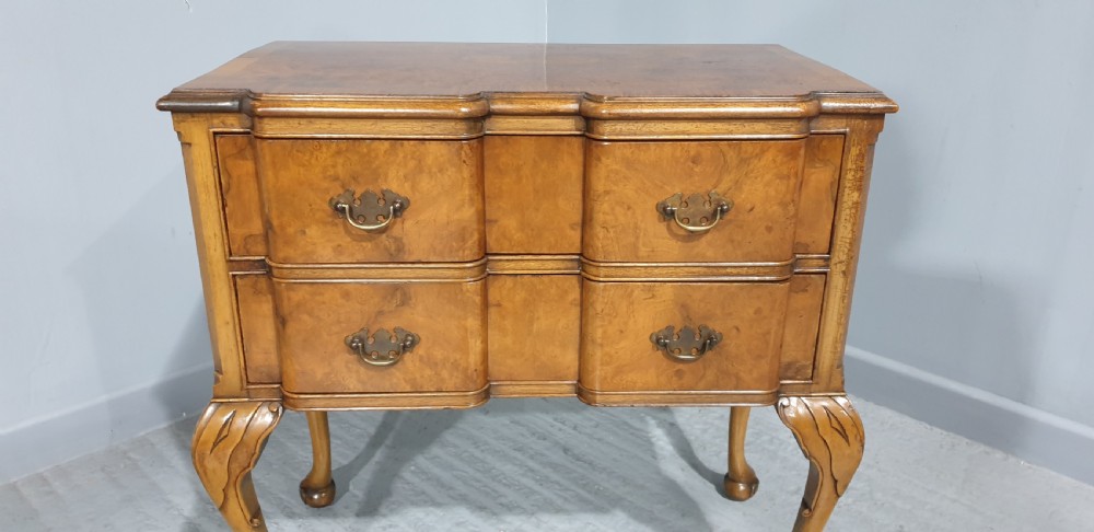 Very Pretty Burr Walnut Low Boy View III
