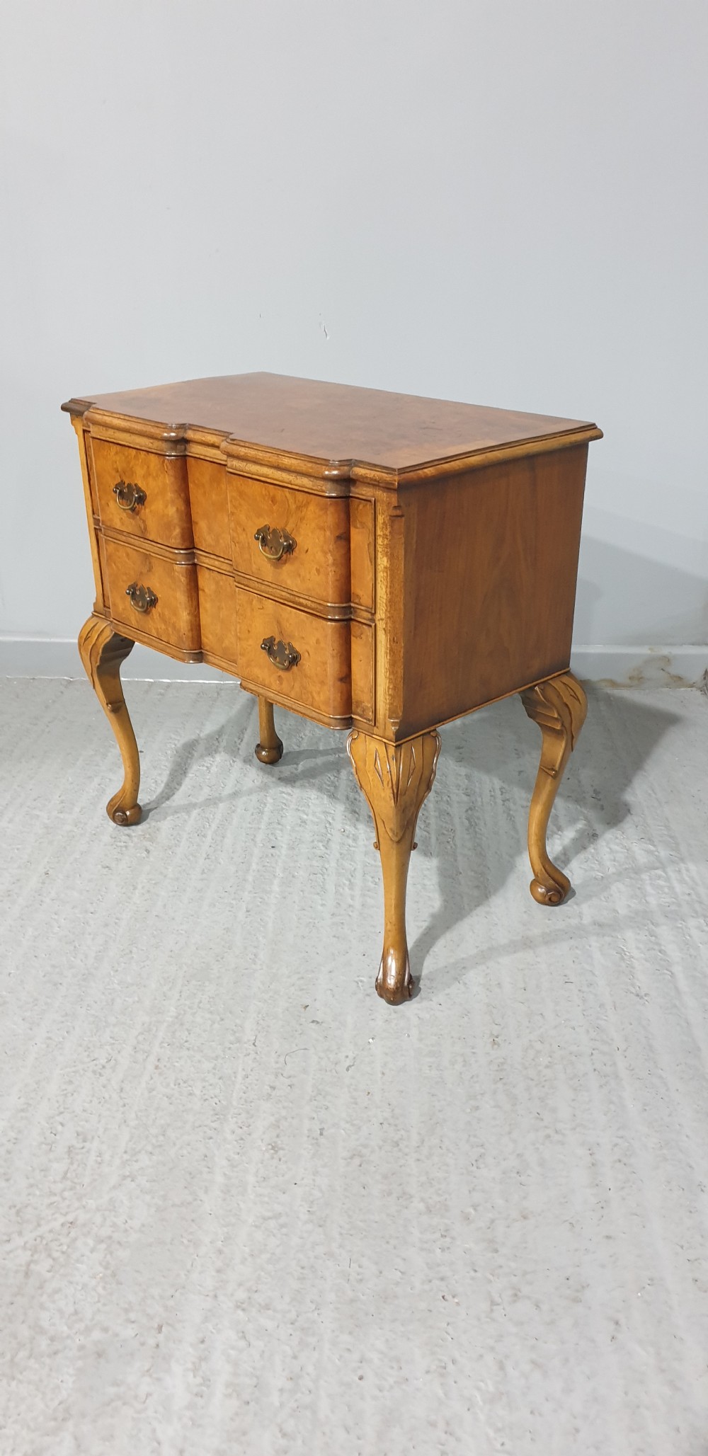 Very Pretty Burr Walnut Low Boy View V