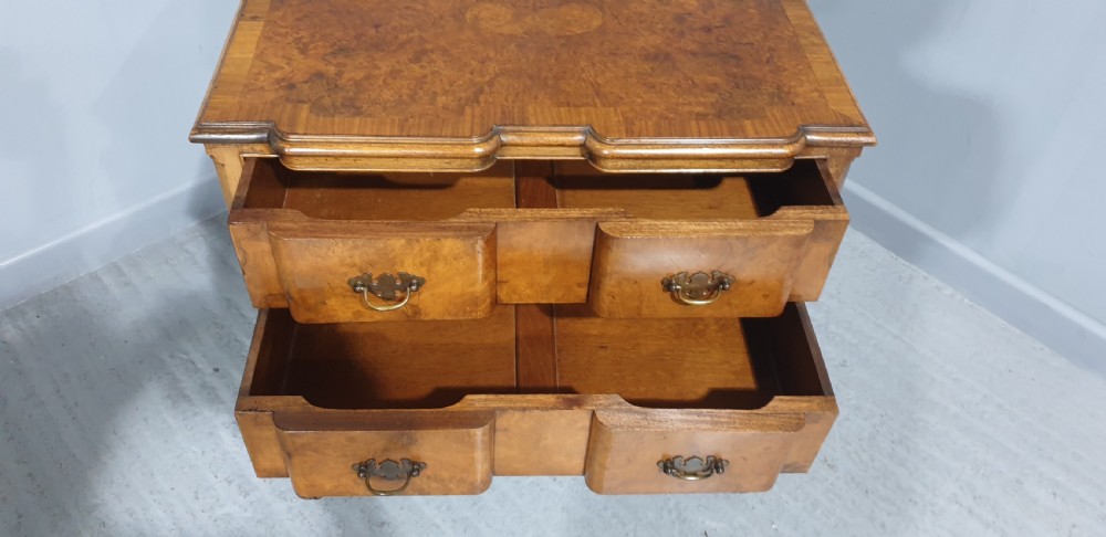 Very Pretty Burr Walnut Low Boy View VII