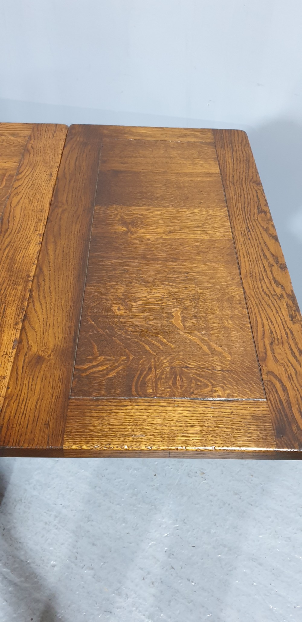 Superb Oak Refrectory Drawleaf Dining Table View VIII