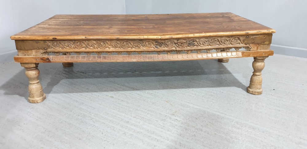 Large  Bleached Elm Coffee Table View III