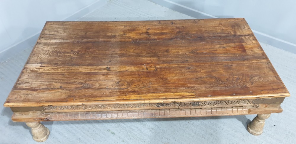 Large  Bleached Elm Coffee Table View IV