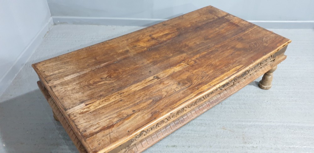 Large  Bleached Elm Coffee Table View VI