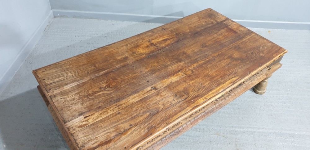 Large  Bleached Elm Coffee Table View VII
