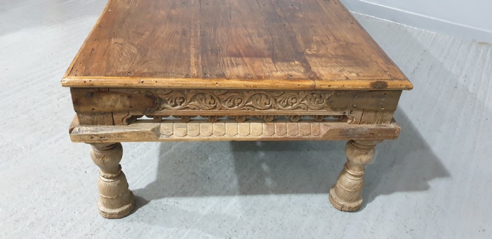 Large  Bleached Elm Coffee Table View IX