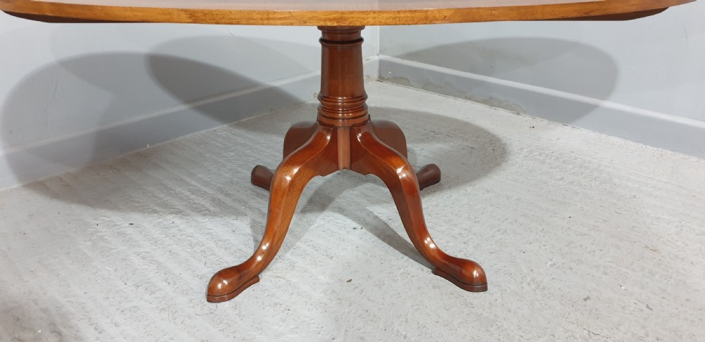 Oval Burr Walnut Coffee Table View II