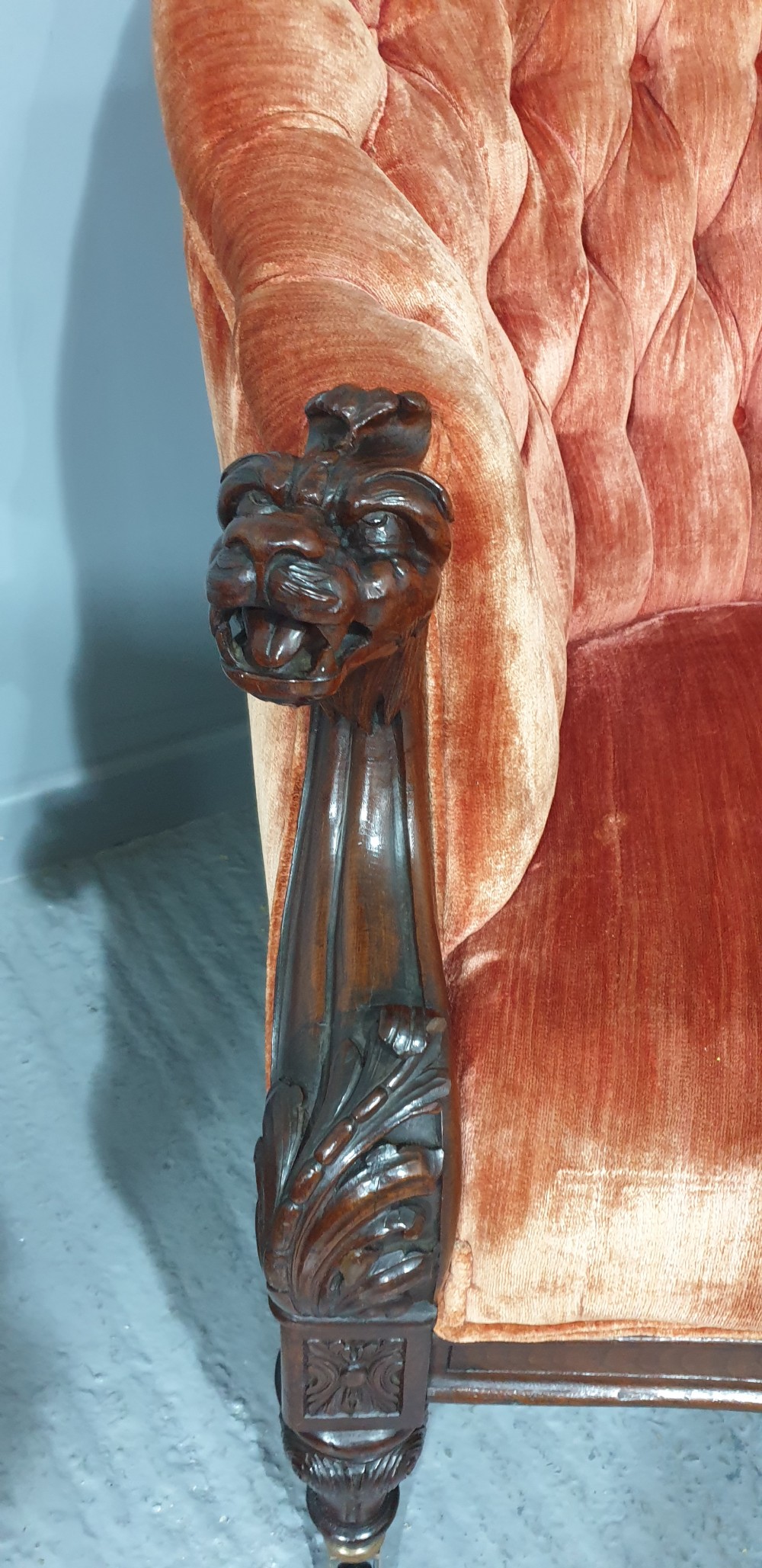 Outstanding Victorian Mahogany Sofa View III
