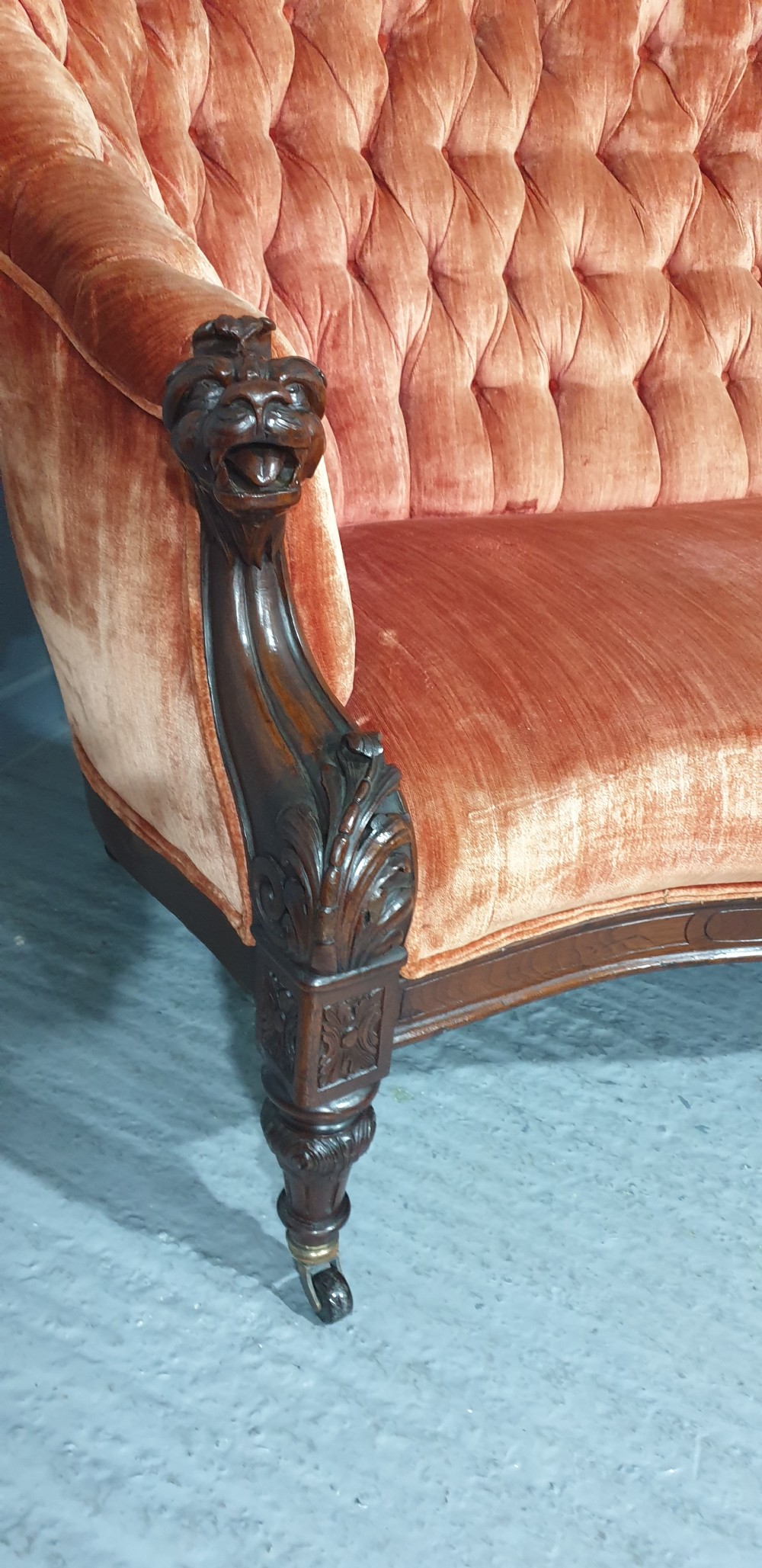 Outstanding Victorian Mahogany Sofa View V