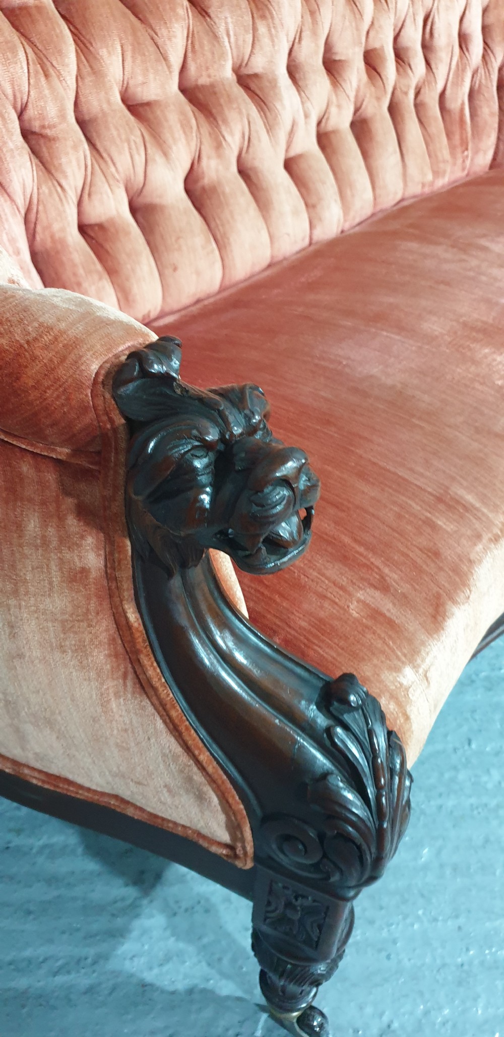 Outstanding Victorian Mahogany Sofa View VII