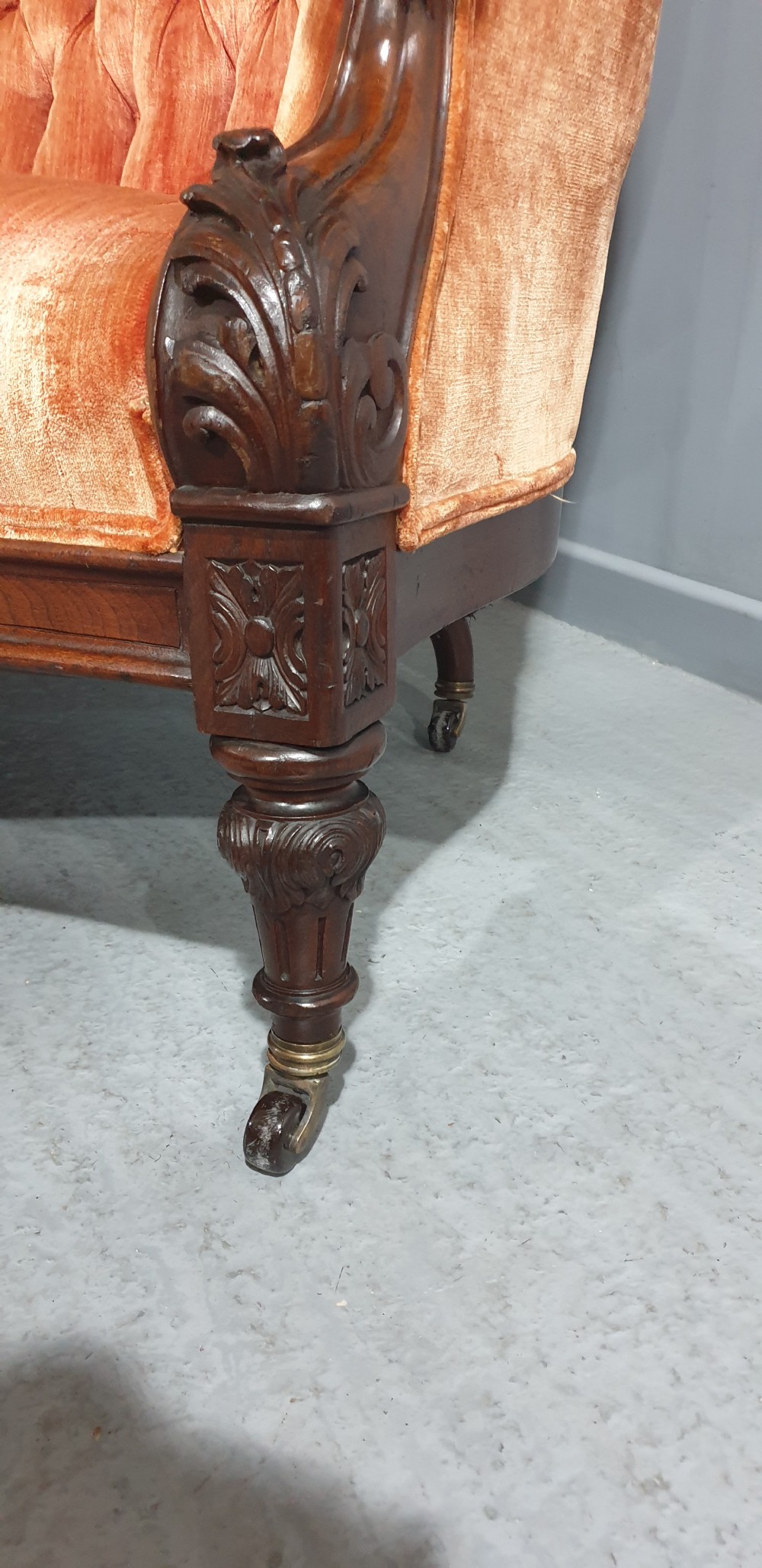Outstanding Victorian Mahogany Sofa View XI