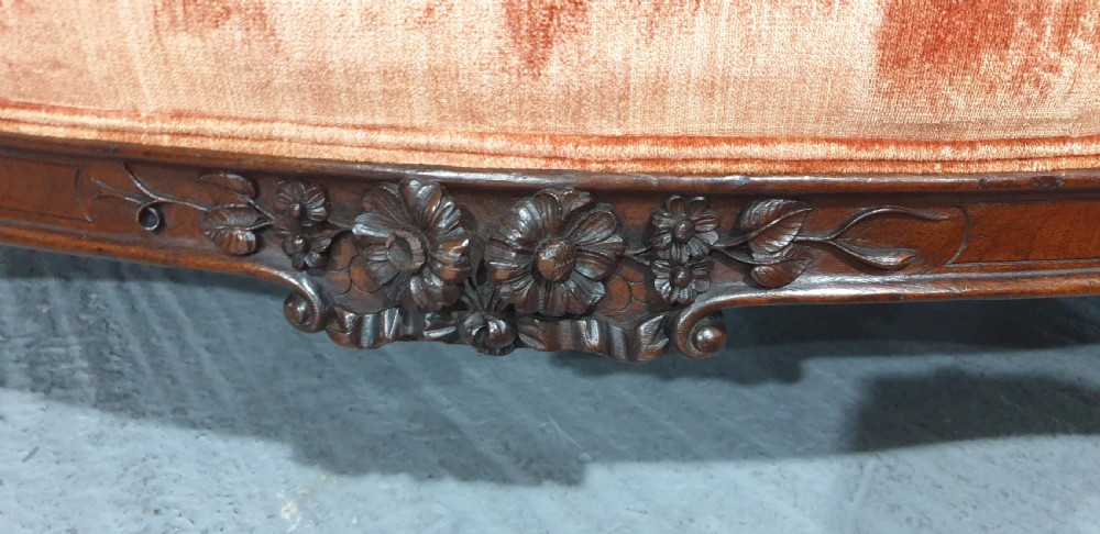 Outstanding Victorian Mahogany Sofa View XII