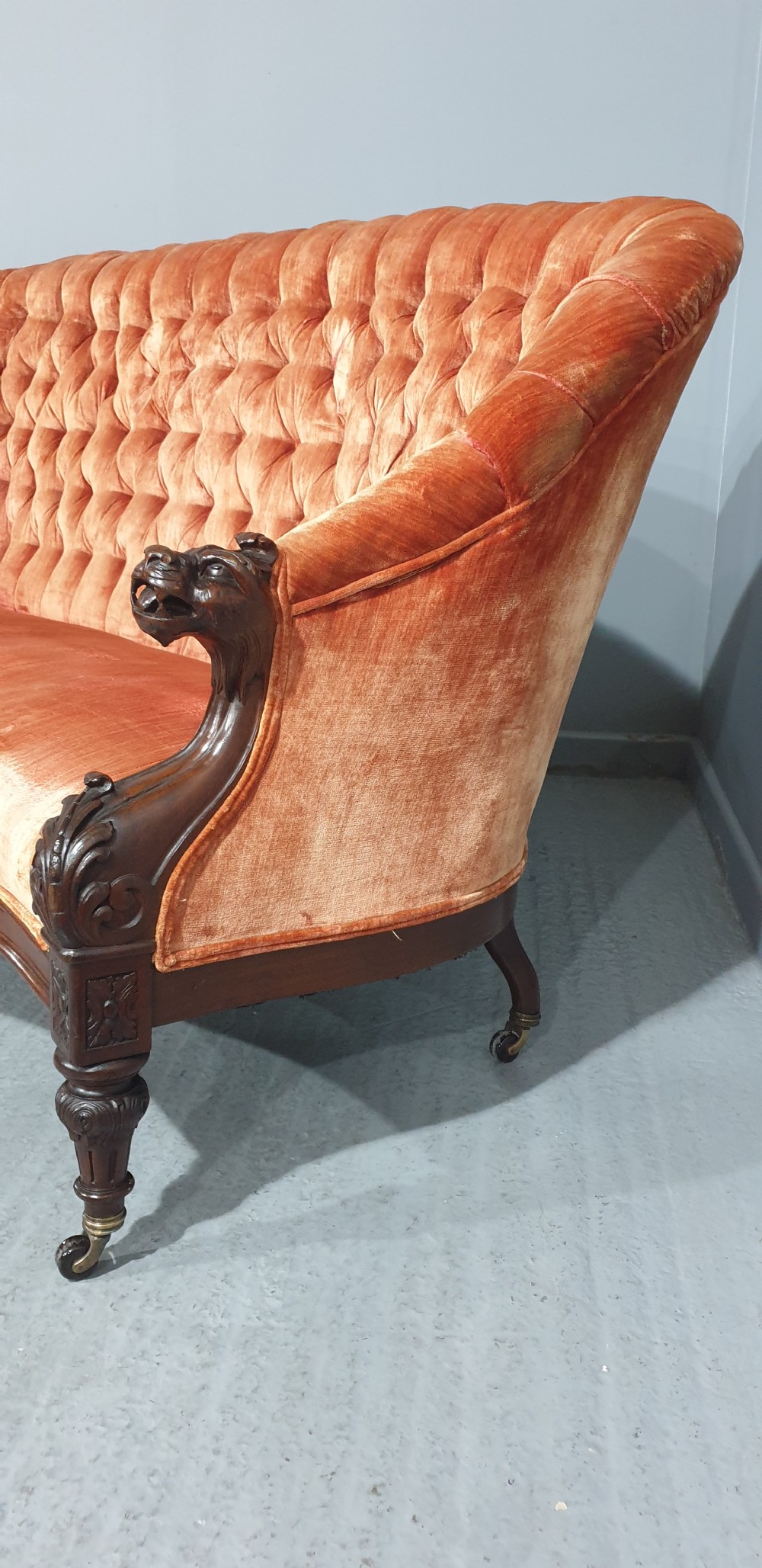 Outstanding Victorian Mahogany Sofa View XIV