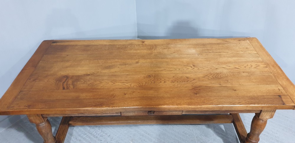 Super Quality Oak Farmhouse Refrectory Kitchen Table View IV