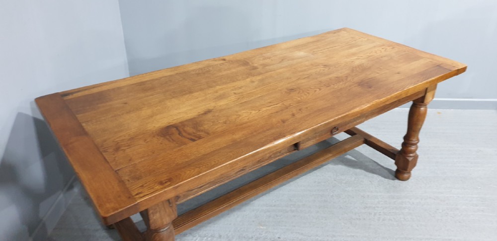 Super Quality Oak Farmhouse Refrectory Kitchen Table View V