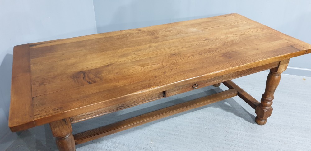 Super Quality Oak Farmhouse Refrectory Kitchen Table View VIII