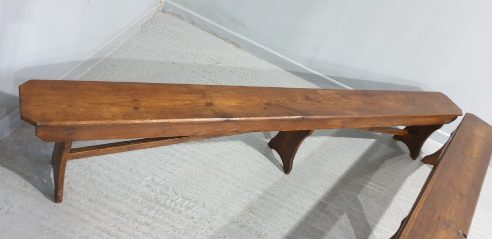 super Pair Victorian Long Benches View IV