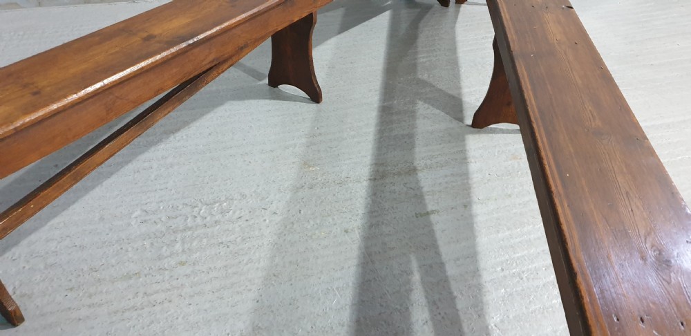 super Pair Victorian Long Benches View V
