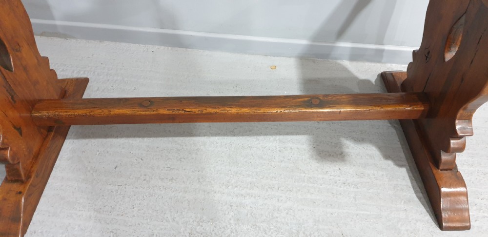 Superb French Oak Refrectory Kitchen Dining Table View III