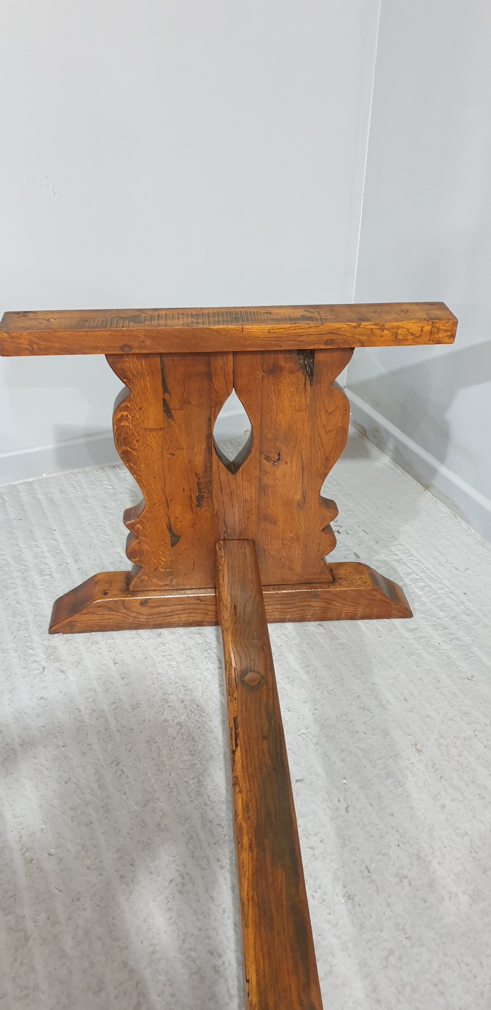 Superb French Oak Refrectory Kitchen Dining Table View V