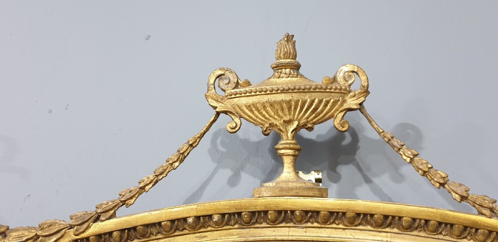 Wonderful Adams Gilt Oval Mirror View VI