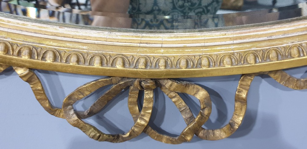 Wonderful Adams Gilt Oval Mirror View X