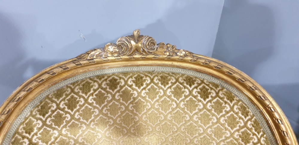 Wonderful Pair Swedish Gilt Tub Chairs View III