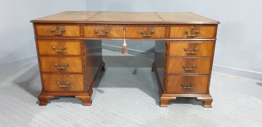 Superb Mahogany Pedestal Desk View III