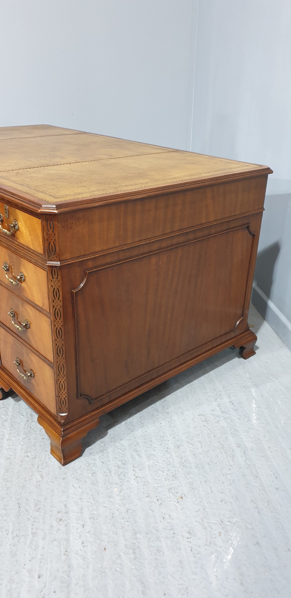 Superb Mahogany Pedestal Desk View VI