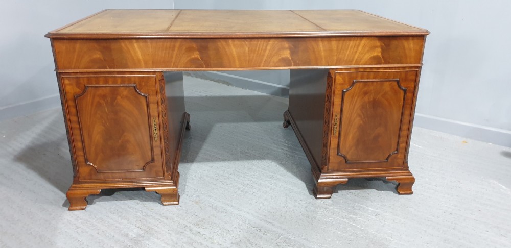 Superb Mahogany Pedestal Desk View XI